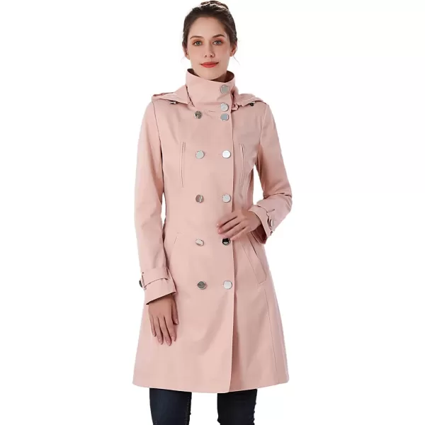 imageBGSD Women Amari Waterproof Hooded Trench Coat  Regular ampamp Plus SizeBlush