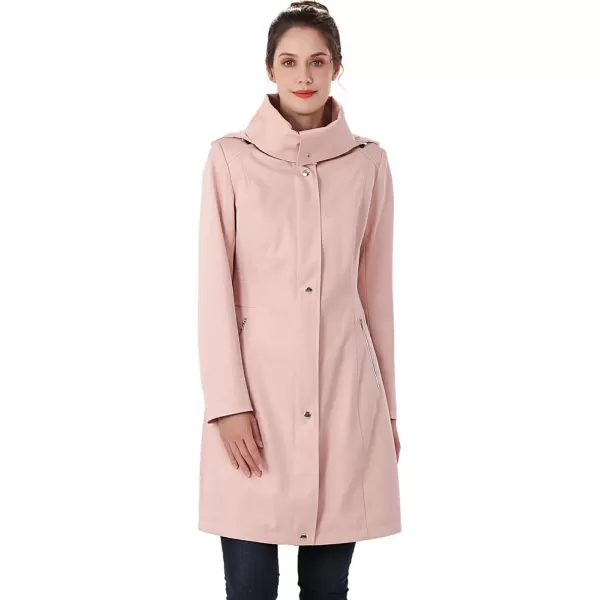 imageBGSD Women Anais Waterproof Hooded Rain Jacket Ourdoor Windbreaker Parka Coat  Regular ampamp Plus SizeBlush