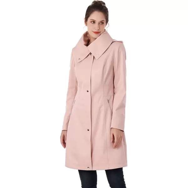 imageBGSD Women Anais Waterproof Hooded Rain Jacket Ourdoor Windbreaker Parka Coat  Regular ampamp Plus SizeBlush