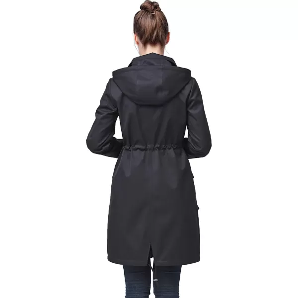 imageBGSD Women Ariah Waterproof Hooded Rain Jacket Parka Coat  Regular ampamp Plus SizeBlack