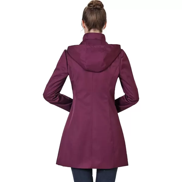 imageBGSD Women Easton Waterproof Hooded Anorak Rain Jacket  Regular ampamp Plus SizeGrape Wine