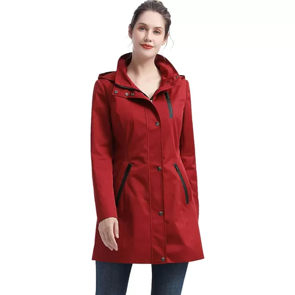 imageBGSD Women Easton Waterproof Hooded Anorak Rain Jacket  Regular ampamp Plus SizeRed