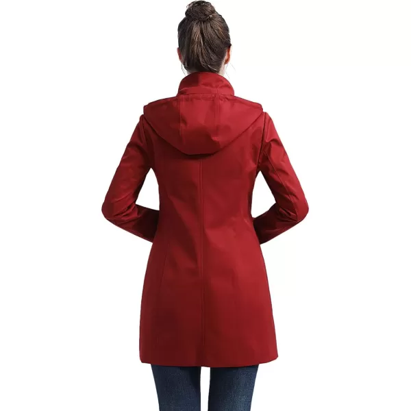 imageBGSD Women Easton Waterproof Hooded Anorak Rain Jacket  Regular ampamp Plus SizeRed