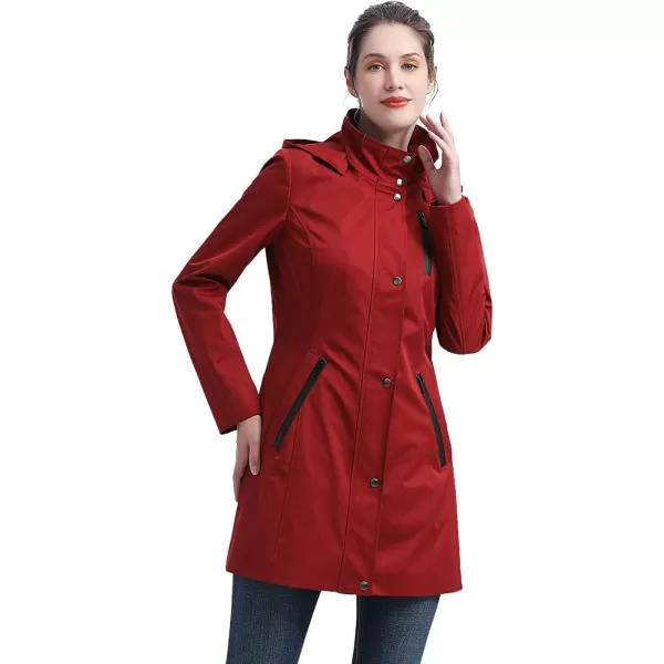 imageBGSD Women Easton Waterproof Hooded Anorak Rain Jacket  Regular ampamp Plus SizeRed