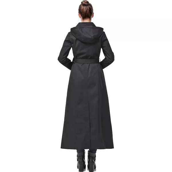 imageBGSD Women Jessica Waterproof Hooded Long Trench Coat  Regular ampamp Plus SizeBlack