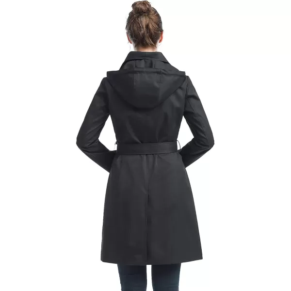 imageBGSD Women Jessie Waterproof Hooded Trench Coat  Regular ampamp Plus SizeBlack