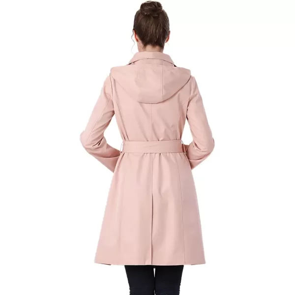 imageBGSD Women Jessie Waterproof Hooded Trench Coat  Regular ampamp Plus SizeBlush