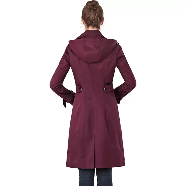 imageBGSD Women Karla Waterproof Trench Coat  Regular ampamp Plus SizeGrape Wine