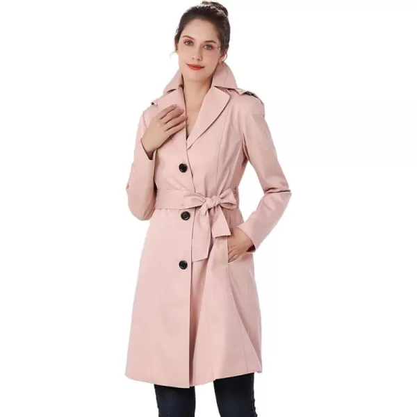 imageBGSD Women Aleah Waterproof Hooded Trench Coat  Regular ampamp Plus SizeBlush