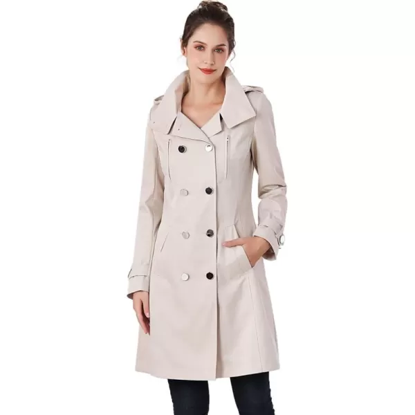 imageBGSD Women Amari Waterproof Hooded Trench Coat  Regular ampamp Plus SizeBiscuit