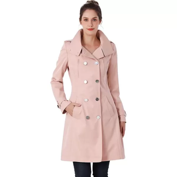 imageBGSD Women Amari Waterproof Hooded Trench Coat  Regular ampamp Plus SizeBlush