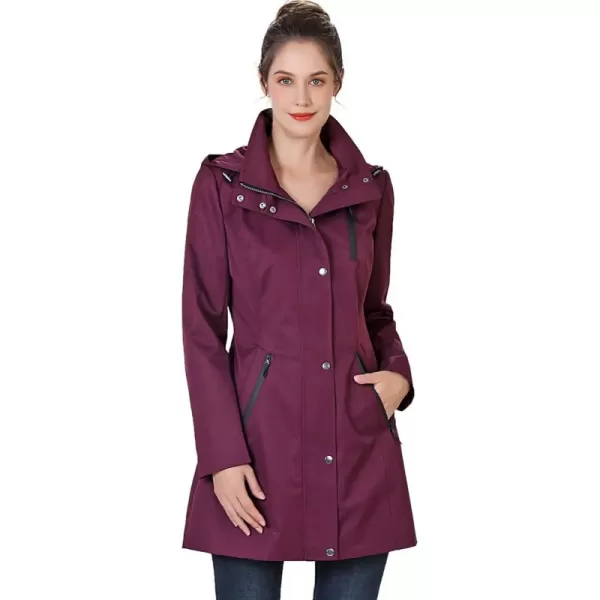 imageBGSD Women Easton Waterproof Hooded Anorak Rain Jacket  Regular ampamp Plus SizeGrape Wine