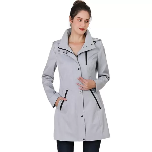 imageBGSD Women Easton Waterproof Hooded Anorak Rain Jacket  Regular ampamp Plus SizeGray