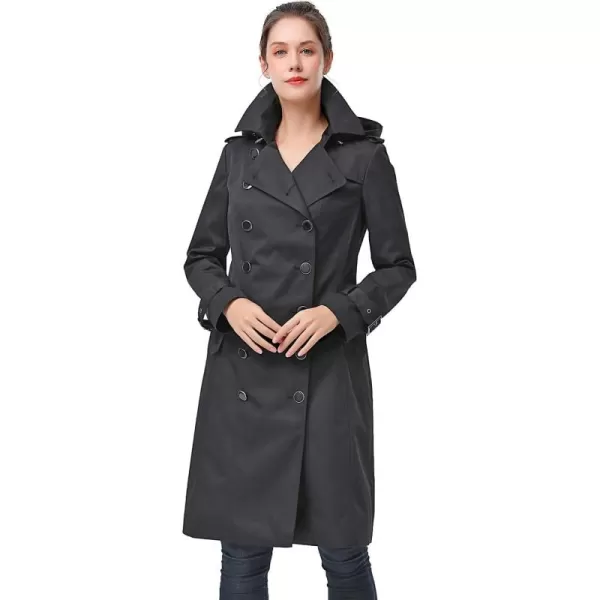 imageBGSD Women Karla Waterproof Trench Coat  Regular ampamp Plus SizeBlack