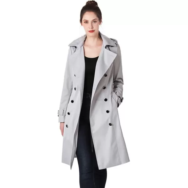 imageBGSD Women Karla Waterproof Trench Coat  Regular ampamp Plus SizeGray