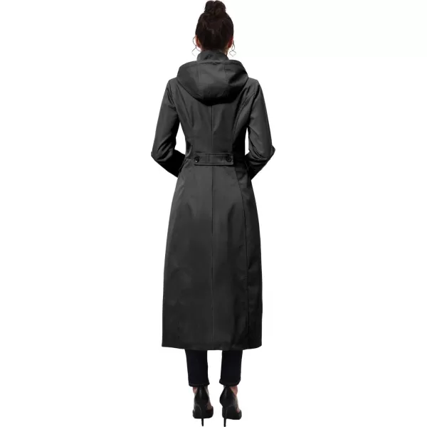 imageBGSD Women Kelly Waterproof Hooded Maxi Long Trench Coat  Regular ampamp Plus SizeBlack