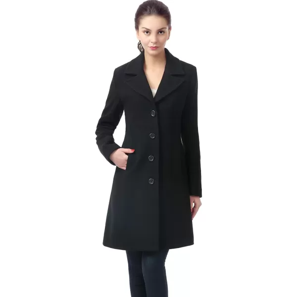 imageBGSD Women Joan Wool Blend Walking Coat Also available in Plus Size and PetiteBlack