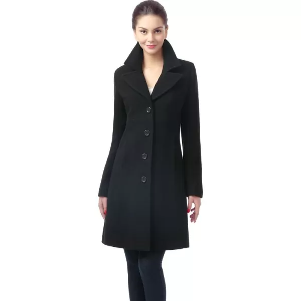 imageBGSD Women Joan Wool Blend Walking Coat Also available in Plus Size and PetiteBlack