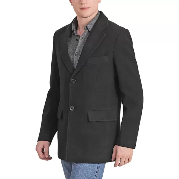 imageBGSD Men Duke Cashmere Wool Blend Single Breasted Walking Sports Coat Also available in Big and TallBlack