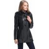 imageBGSD Women Amanda Hooded Lambskin Leather Parka Coat Also available in Plus Size ampamp PetiteBlack