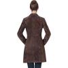 imageBGSD Women Mary Suede Leather Long Walking Coat Also available in Plus Size ampamp PetiteBrown