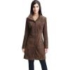 imageBGSD Women Aubrey Suede Leather Walking Coat Also available in Plus Size ampamp PetiteBrown