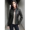 imageBGSD Women Mila Lambskin Leather Jacket Also available in Plus Size ampamp PetiteBlack