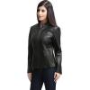 imageBGSD Women Mila Lambskin Leather Jacket Also available in Plus Size ampamp PetiteBlack