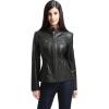 imageBGSD Women Mila Lambskin Leather Jacket Also available in Plus Size ampamp PetiteBlack