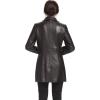 imageBGSD Women Jocelyn Lambskin Leather Car Coat Also available in Plus Size ampamp PetiteBlack