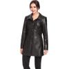 imageBGSD Women Jocelyn Lambskin Leather Car Coat Also available in Plus Size ampamp PetiteBlack