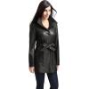 imageBGSD Women Madison Lambskin Leather Coat Also available in Plus Size ampamp PetiteBlack