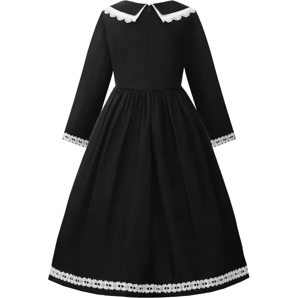 ReliBeauty Black Dress Long Sleeve Family Halloween Costumes 3T1005 Black