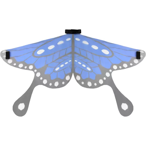 ReliBeauty Butterfly Costume for Girls with Butterfly Wings and Butterfly headbandBlueBlue