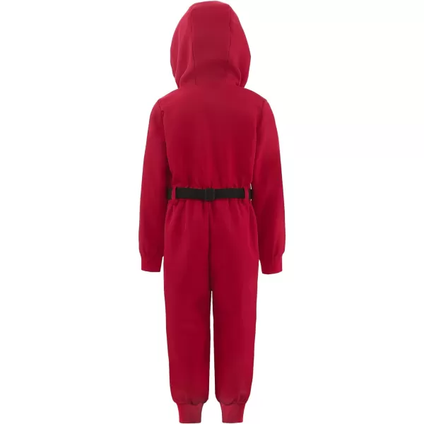 ReliBeauty Carnival Cosplay Costume jumpsuit Halloween Cosplay kids RedRed