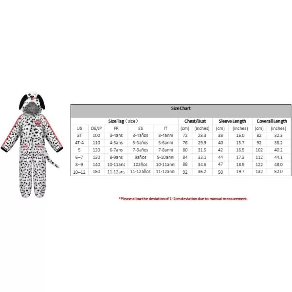 ReliBeauty Dalmatian Costume Kids Puppy Costume Toddler Dalmatian Boys and Girls HalloweenReliBeauty Dalmatian Costume Kids Puppy Costume Toddler Dalmatian Boys and Girls Halloween