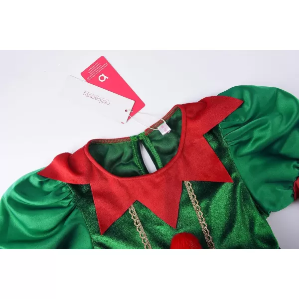 ReliBeauty Elf Costume for Kids Santa Little Helper Kids Christmas Elf Dress Suit for GirlsReliBeauty Elf Costume for Kids Santa Little Helper Kids Christmas Elf Dress Suit for Girls