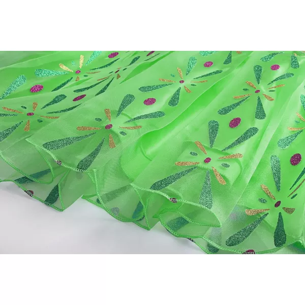 ReliBeauty Girls Princess Costume Dress up Apple Green with Accessories 4T4110Apple Greenwith Accessories 1012150