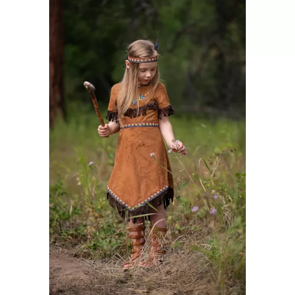 ReliBeauty Girls Thanksgiving Costume Kids Dress Outfit 5120 BrownBrown 4T