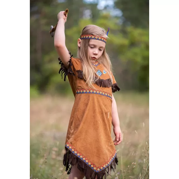 ReliBeauty Girls Thanksgiving Costume Kids Dress Outfit 5120 BrownBrown 4T