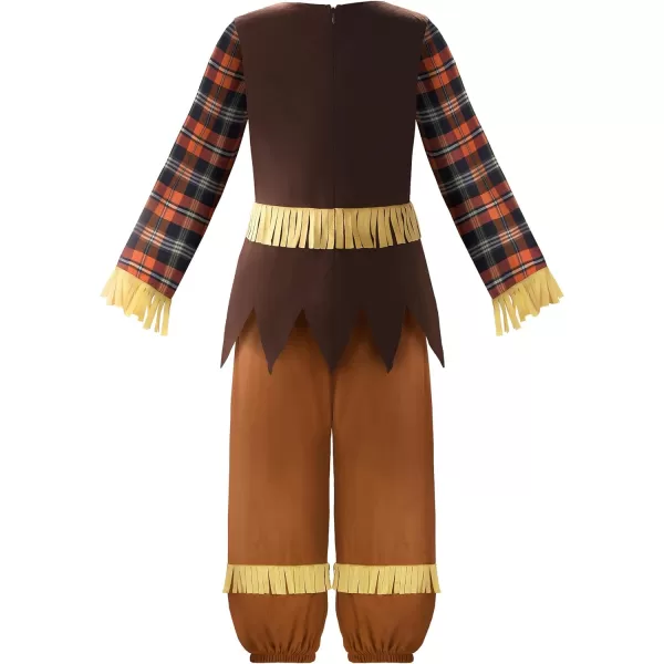 ReliBeauty Halloween Patchwork Scarecrow Costume Kids Boys Girls SetReliBeauty Halloween Patchwork Scarecrow Costume Kids Boys Girls Set