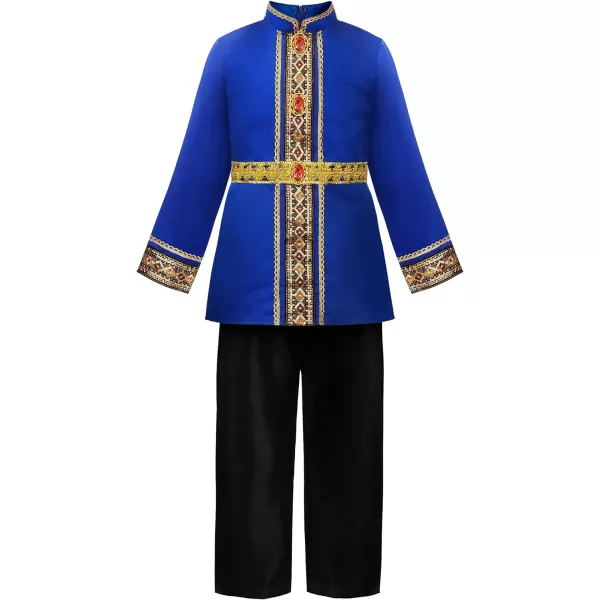 ReliBeauty Kids King Costume for Boys Girls with RobeRed