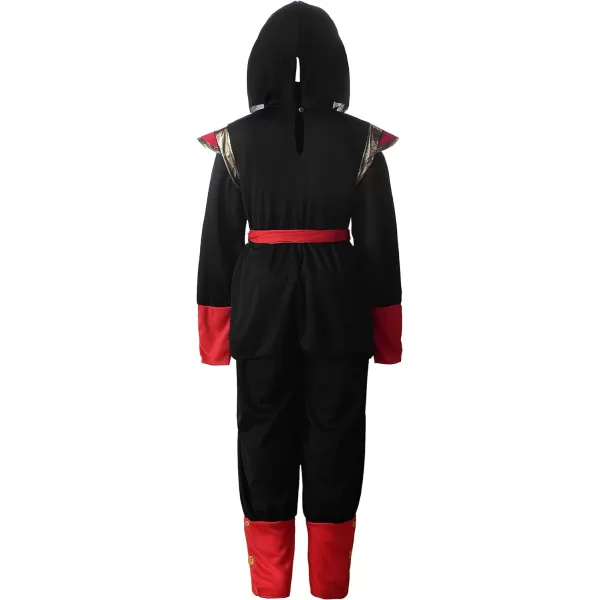 ReliBeauty Kids Ninja Costume for BoysBlack amp RedBlackampred