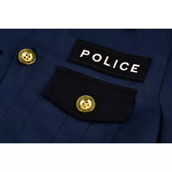 ReliBeauty Kids Police Officer Costume for Girls Cop Costume Halloween Cosplay CostumeReliBeauty Kids Police Officer Costume for Girls Cop Costume Halloween Cosplay Costume