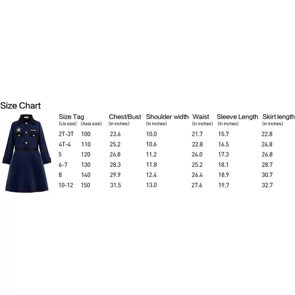 ReliBeauty Kids Police Officer Costume for Girls Cop Costume Halloween Cosplay CostumeReliBeauty Kids Police Officer Costume for Girls Cop Costume Halloween Cosplay Costume