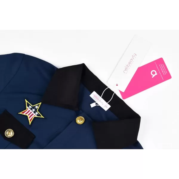 ReliBeauty Kids Police Officer Costume for Girls Cop Costume Halloween Cosplay CostumeReliBeauty Kids Police Officer Costume for Girls Cop Costume Halloween Cosplay Costume