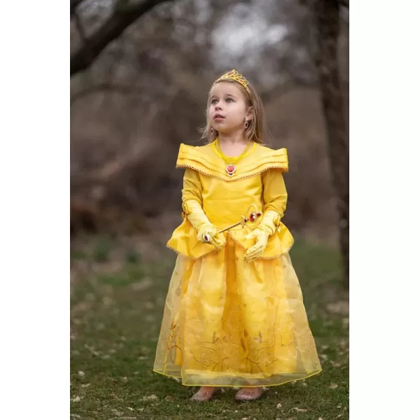 ReliBeauty Little Girls Princess Costume Dress up with Accessories YellowYellow