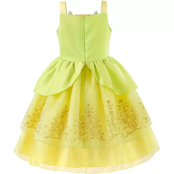 ReliBeauty Little Girls Princess Dress up Costume Sleeveless with AccessoriesGreen