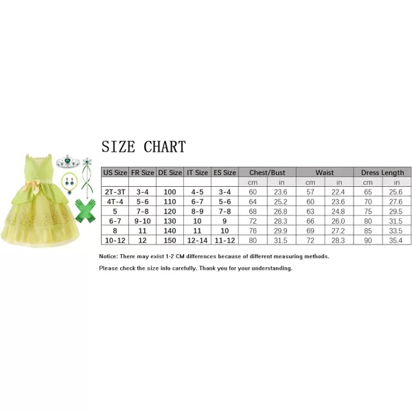 ReliBeauty Little Girls Princess Dress up Costume Sleeveless with AccessoriesGreen