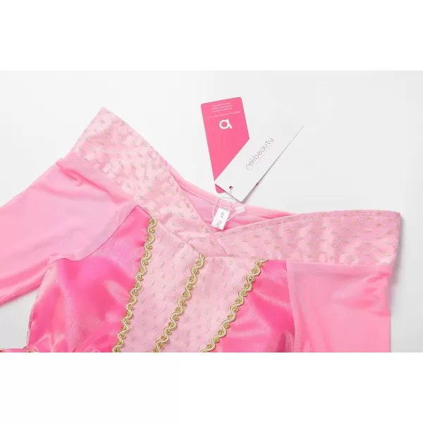 ReliBeauty Little Girls Princess Dress up Costume with Accessories 4 120 PinkPinkwith Accessories 5130